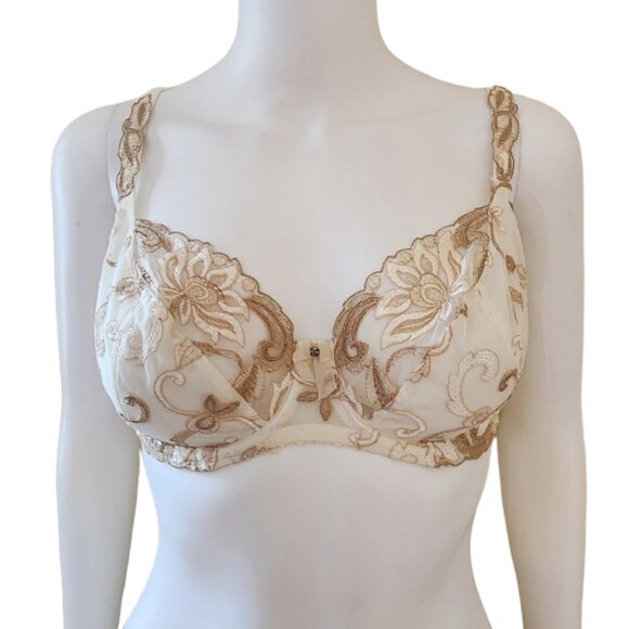 Vintage Rigby & Peller London Embroidered Bra